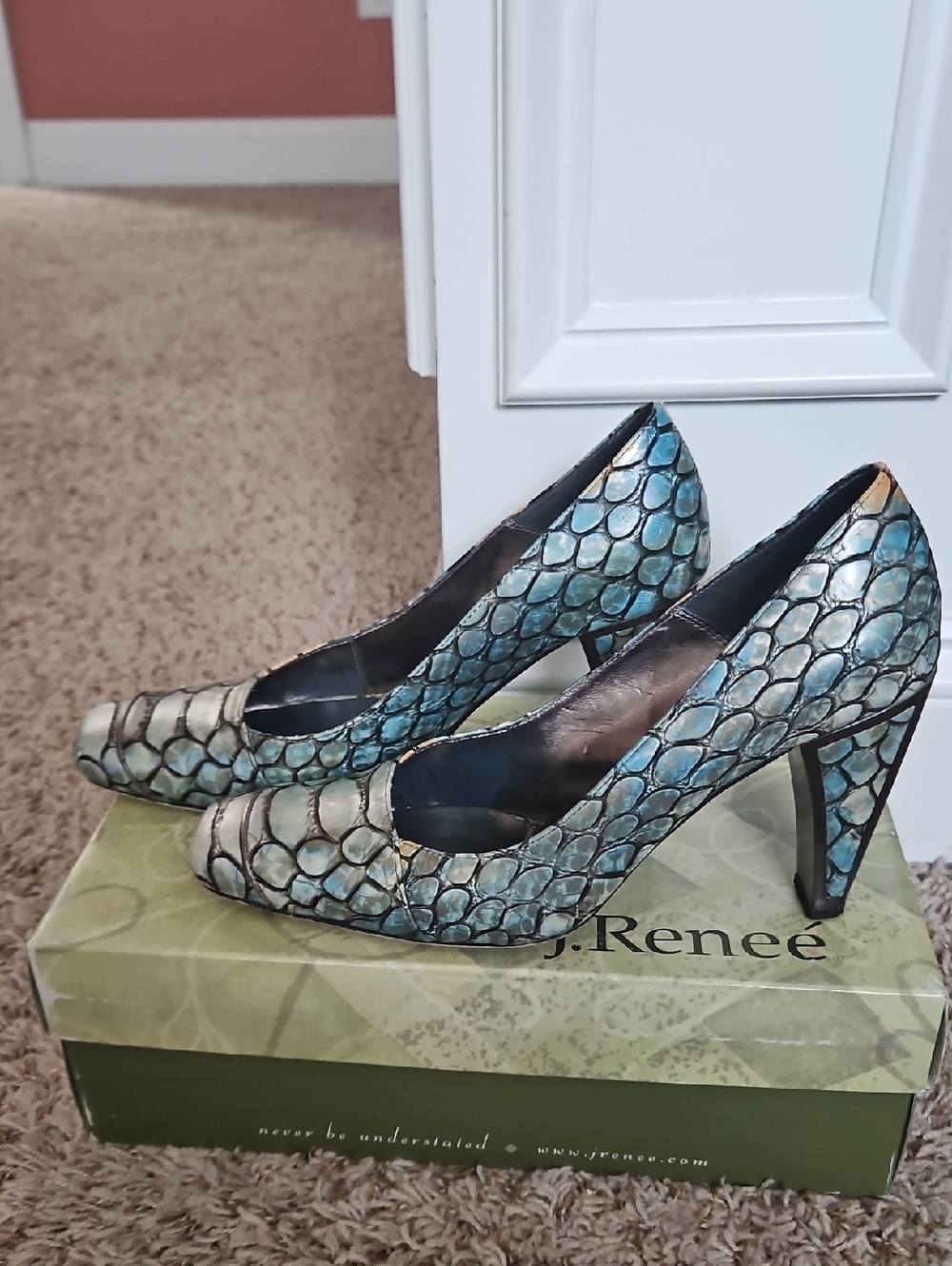 J. Renee Annalisa Turtle Print Shoes